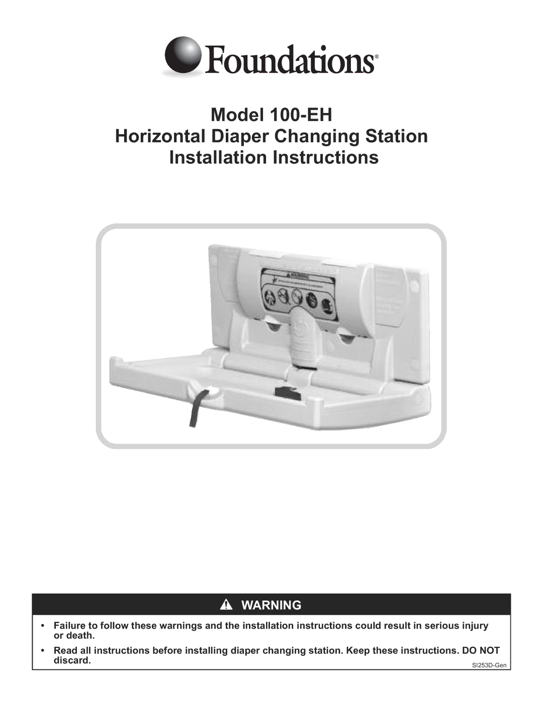 Foundations 100-EH manual SI253D-Gen 