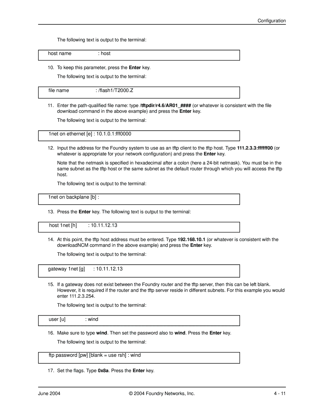 Foundry Networks AR1202 manual Host name 