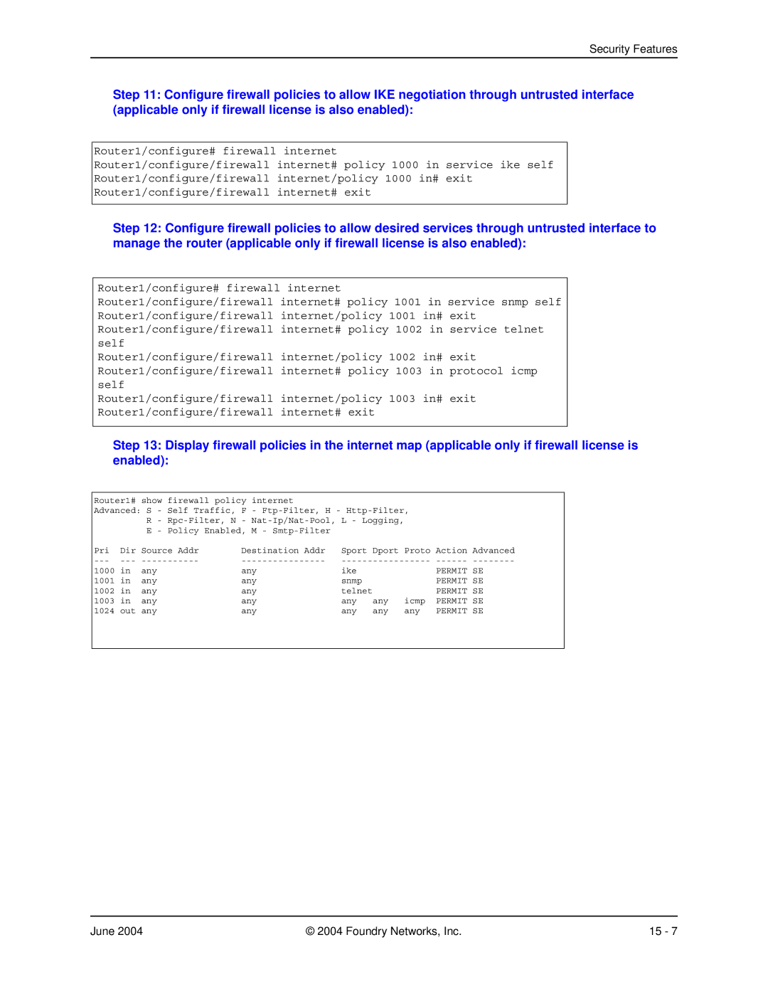 Foundry Networks AR3202-CL, AR3201-CL, AR1204, AR1216, AR1208 manual Permit SE 