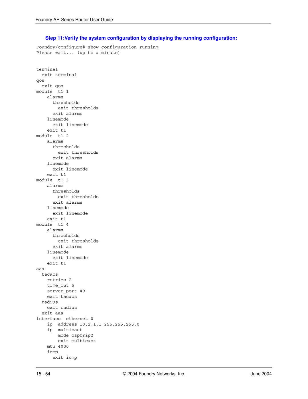 Foundry Networks AR1208, AR3202-CL, AR3201-CL, AR1204, AR1216 manual Foundry AR-Series Router User Guide 