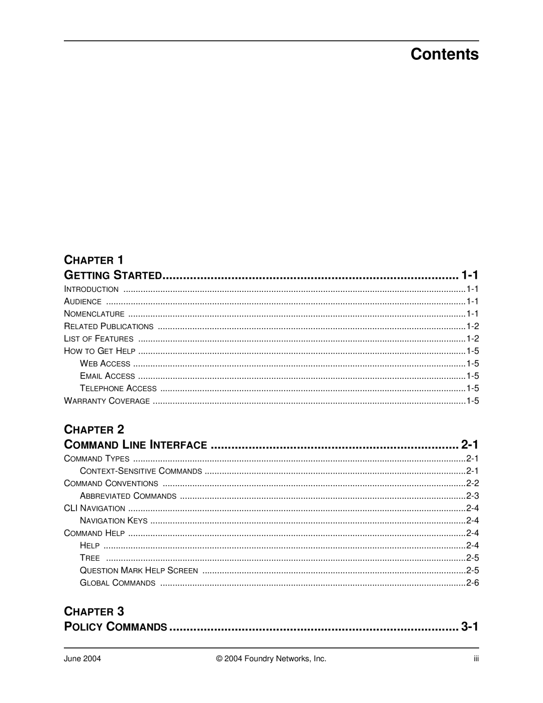 Foundry Networks AR1204, AR3202-CL, AR3201-CL, AR1216, AR1208 manual Contents 