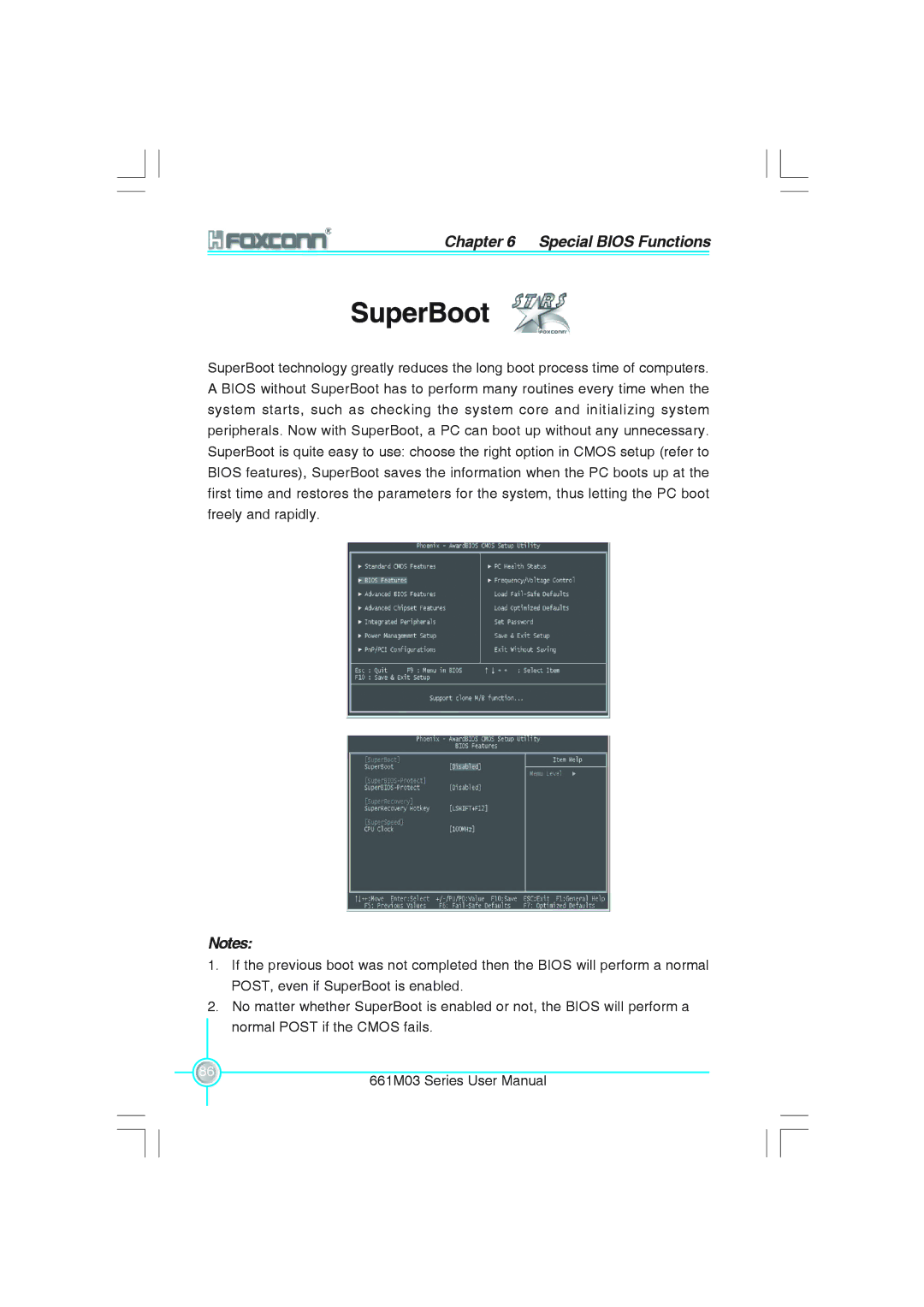 Foxconn 661M03 user manual SuperBoot 