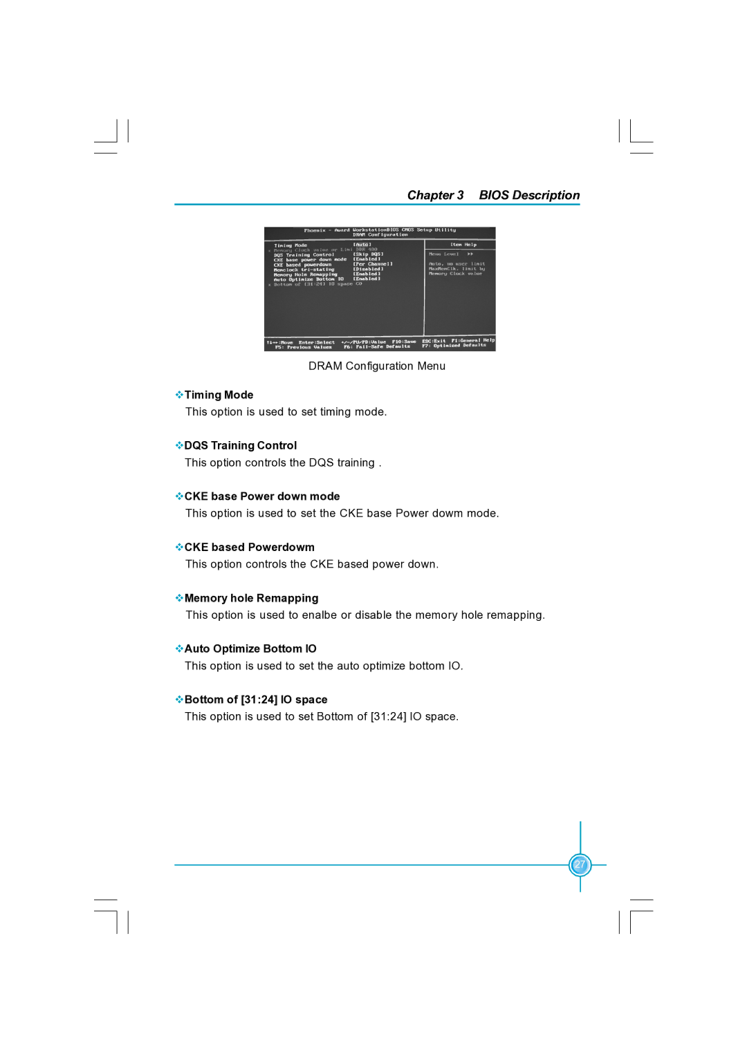 Foxconn N570SM2AA user manual VTiming Mode, VDQS Training Control, VCKE base Power down mode, VCKE based Powerdowm 