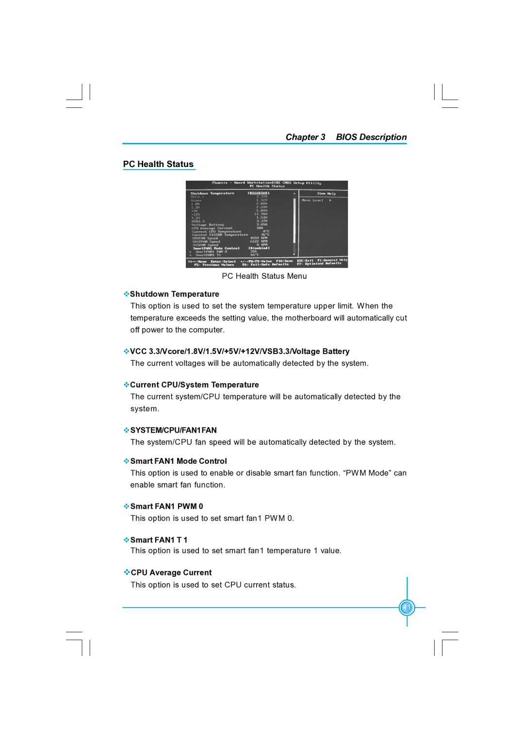 Foxconn N570SM2AA user manual PC Health Status 