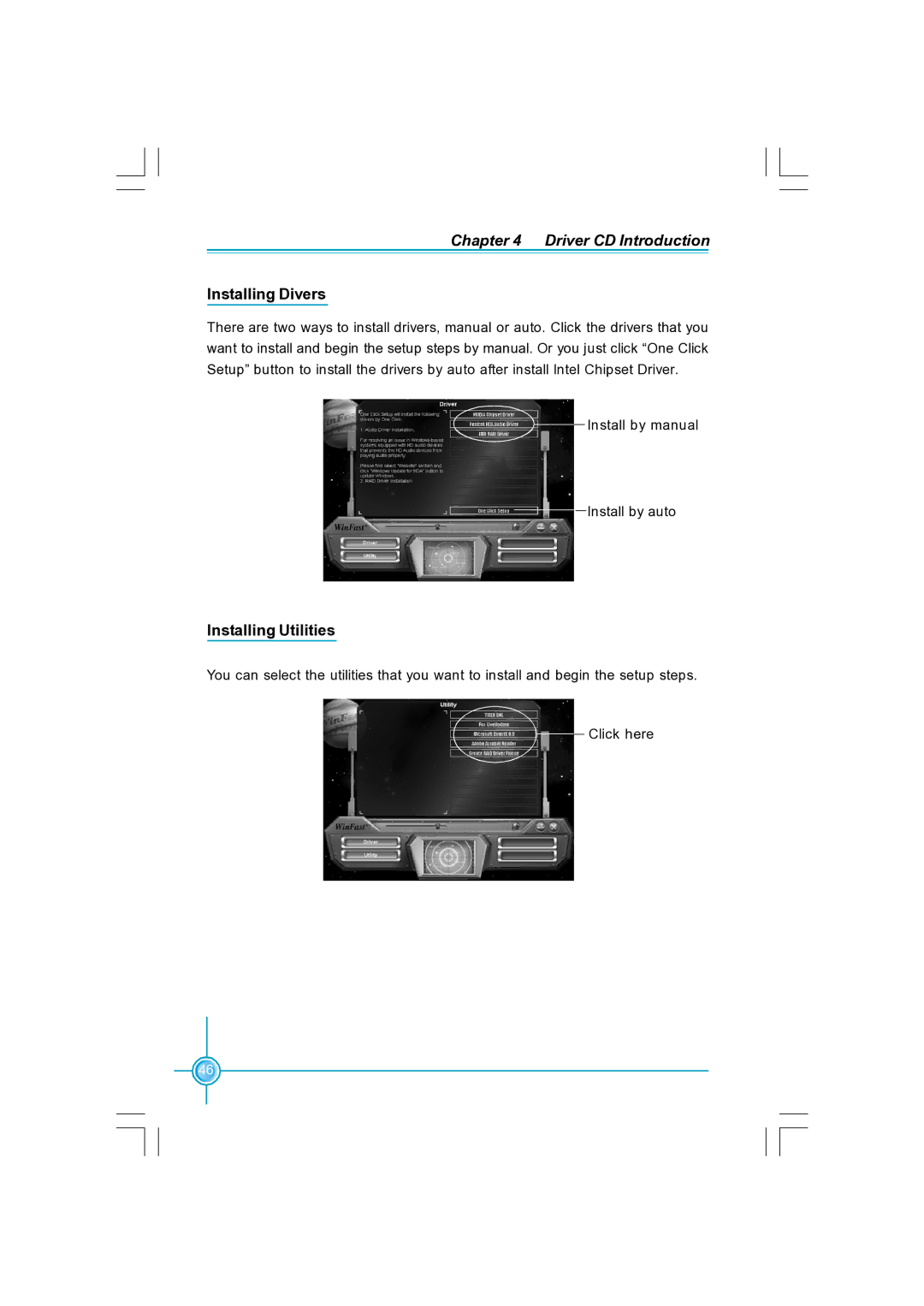 Foxconn N570SM2AA user manual Installing Divers, Installing Utilities 