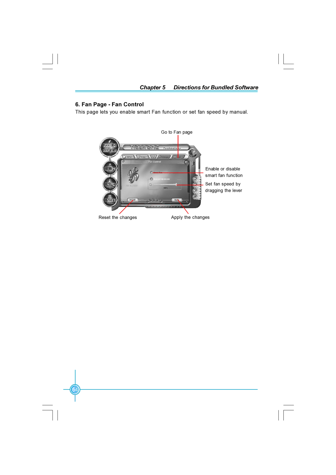 Foxconn N570SM2AA user manual Fan Page Fan Control 