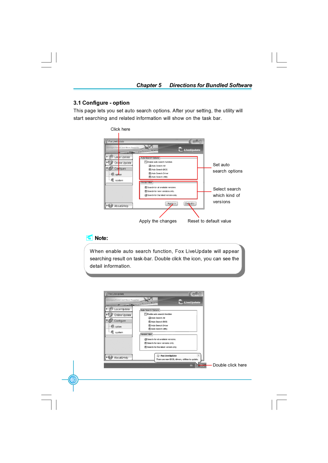 Foxconn N570SM2AA user manual Configure option 