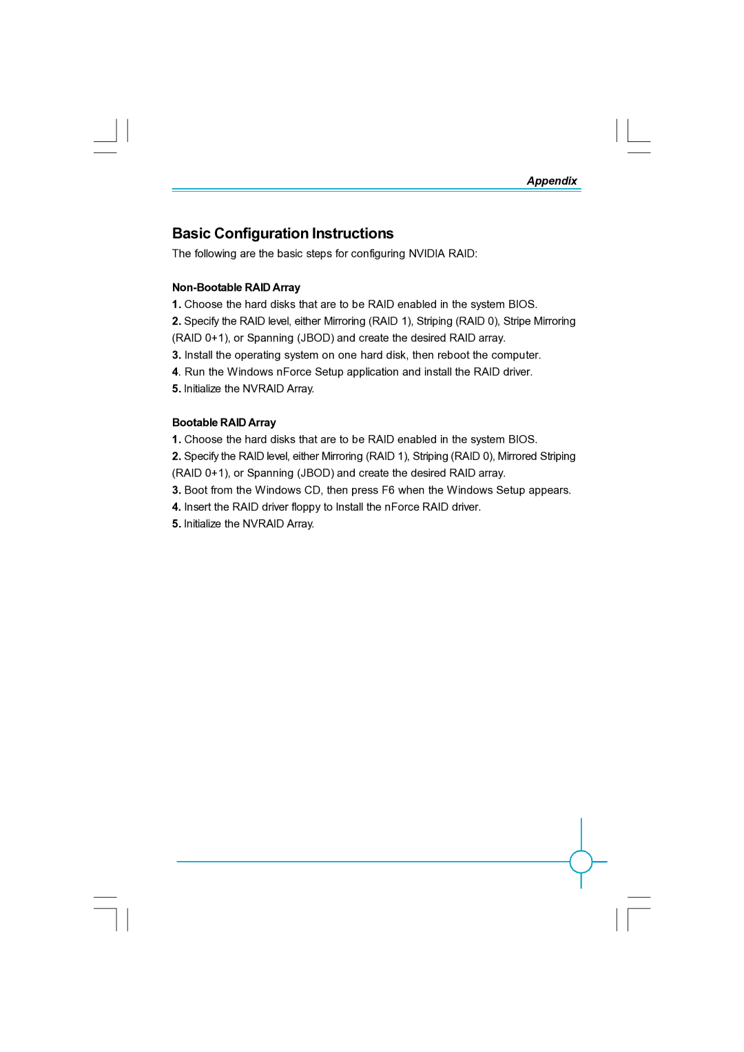 Foxconn N570SM2AA user manual Non-Bootable RAID Array 