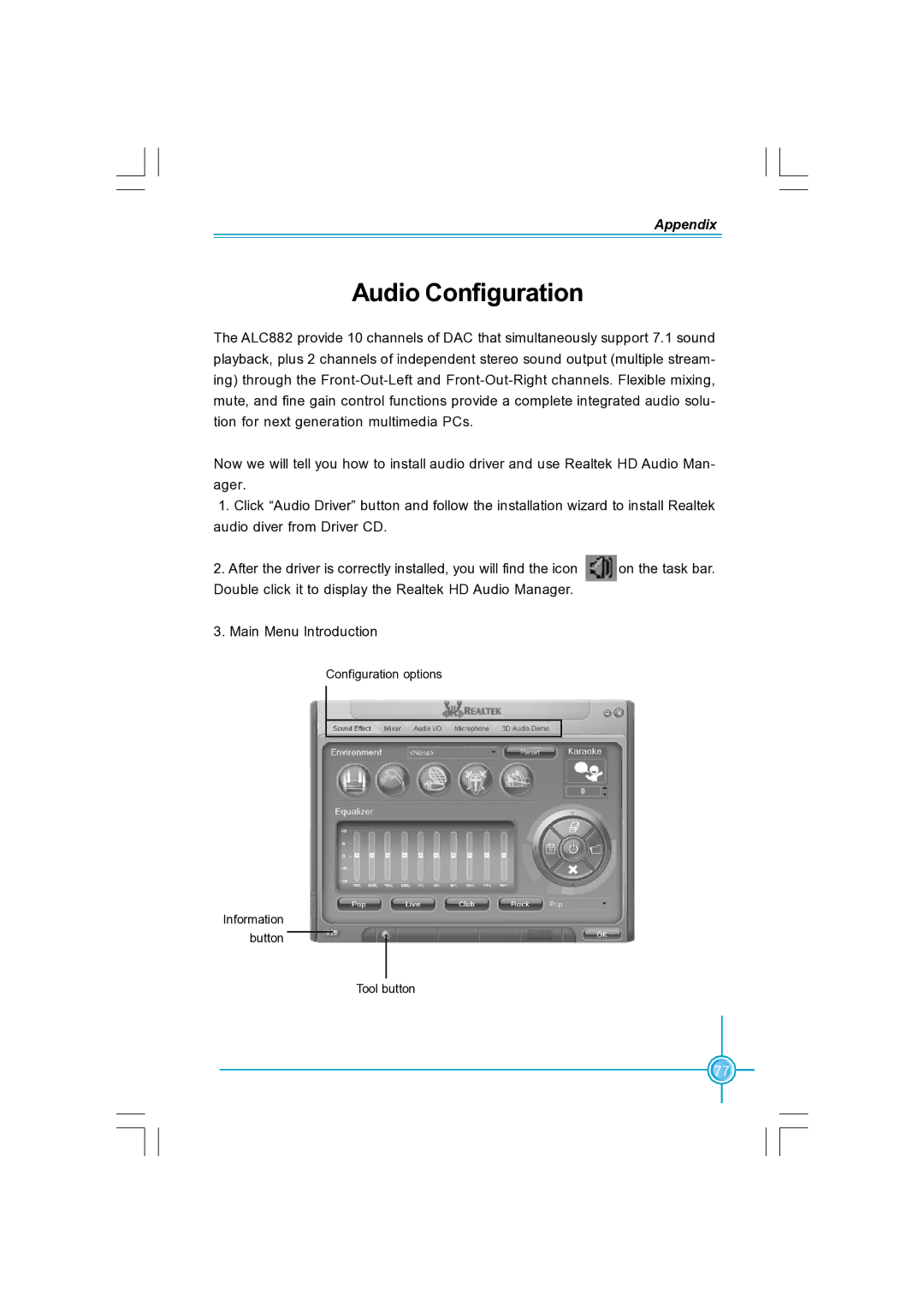 Foxconn N570SM2AA user manual Audio Configuration 