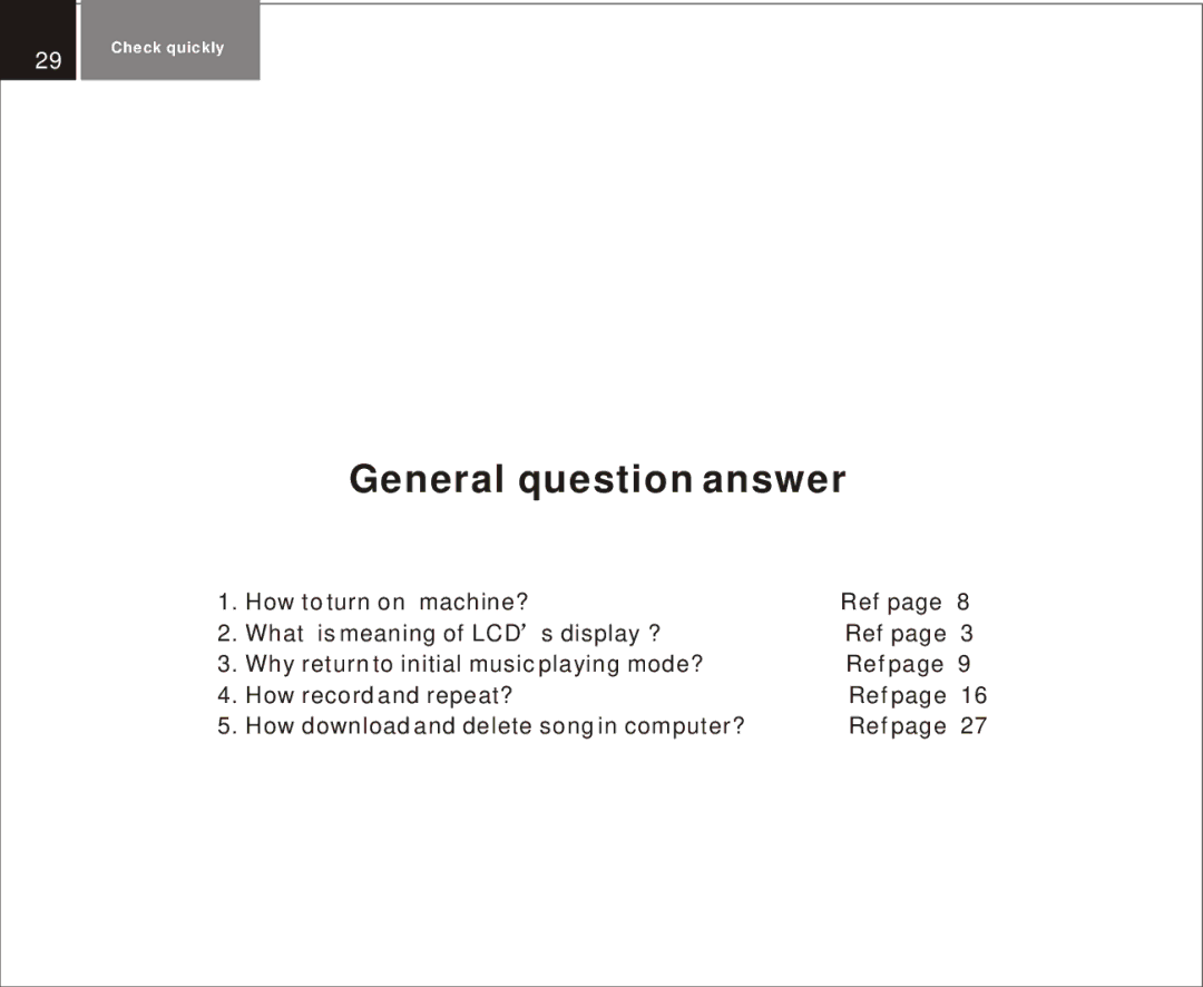 Foxda Tech FM-6602 manual General question answer 