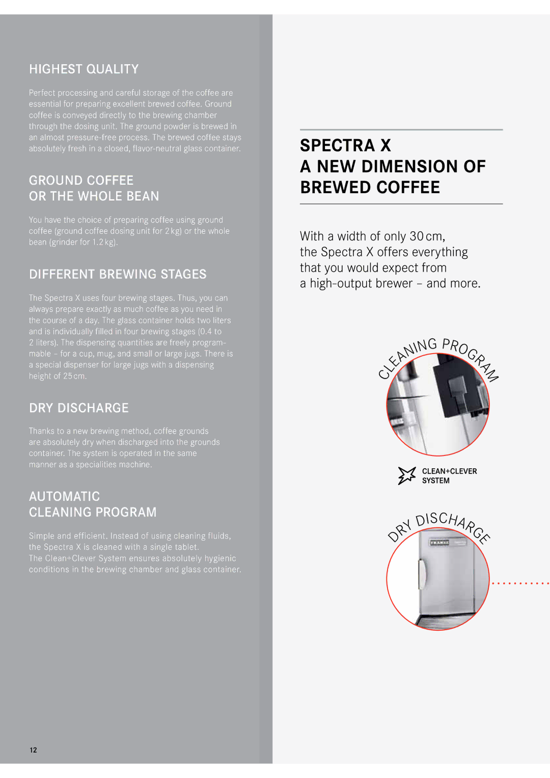 Franke Consumer Products 471086A1 Spectra New dimension of brewed coffee, Highest Quality, Ground Coffee Or the Whole Bean 