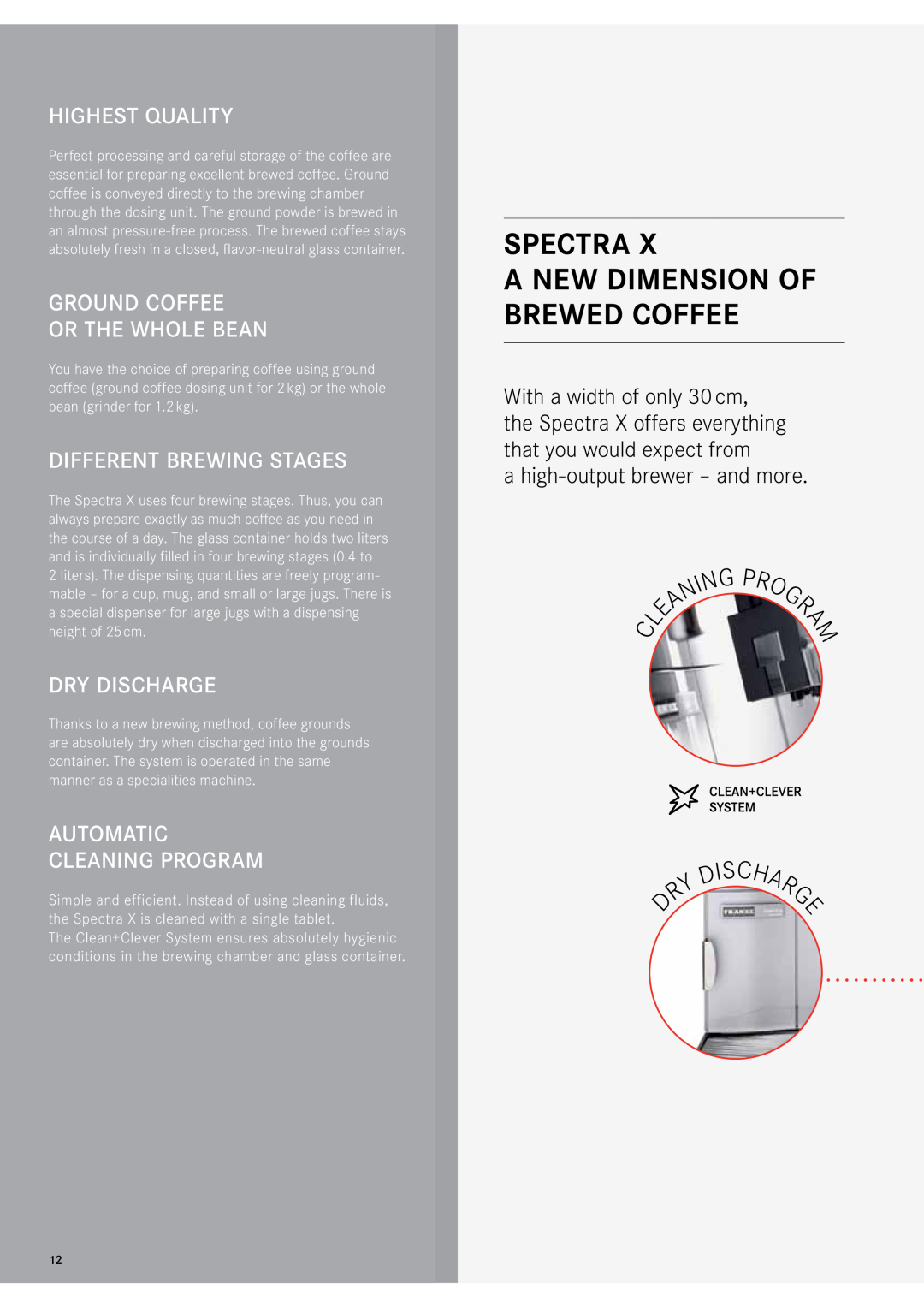 Franke Consumer Products 471086A1 Spectra a new dimension of brewed coffee, Highest Quality, Different brewing stages 