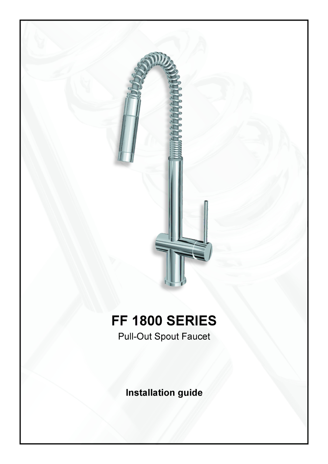 Franke Consumer Products manual FF 1800 Series 