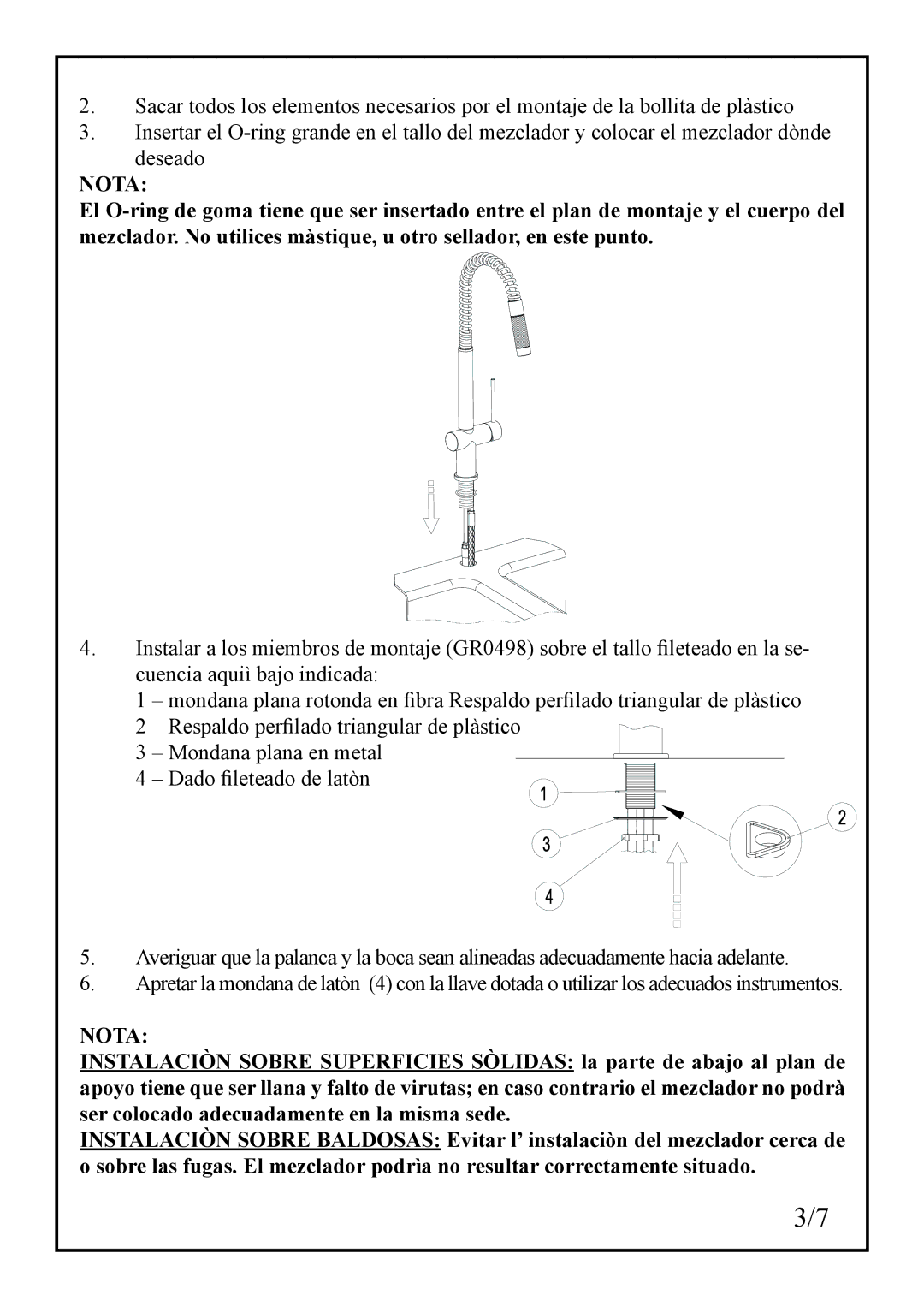 Franke Consumer Products FF 1800 manual Nota 