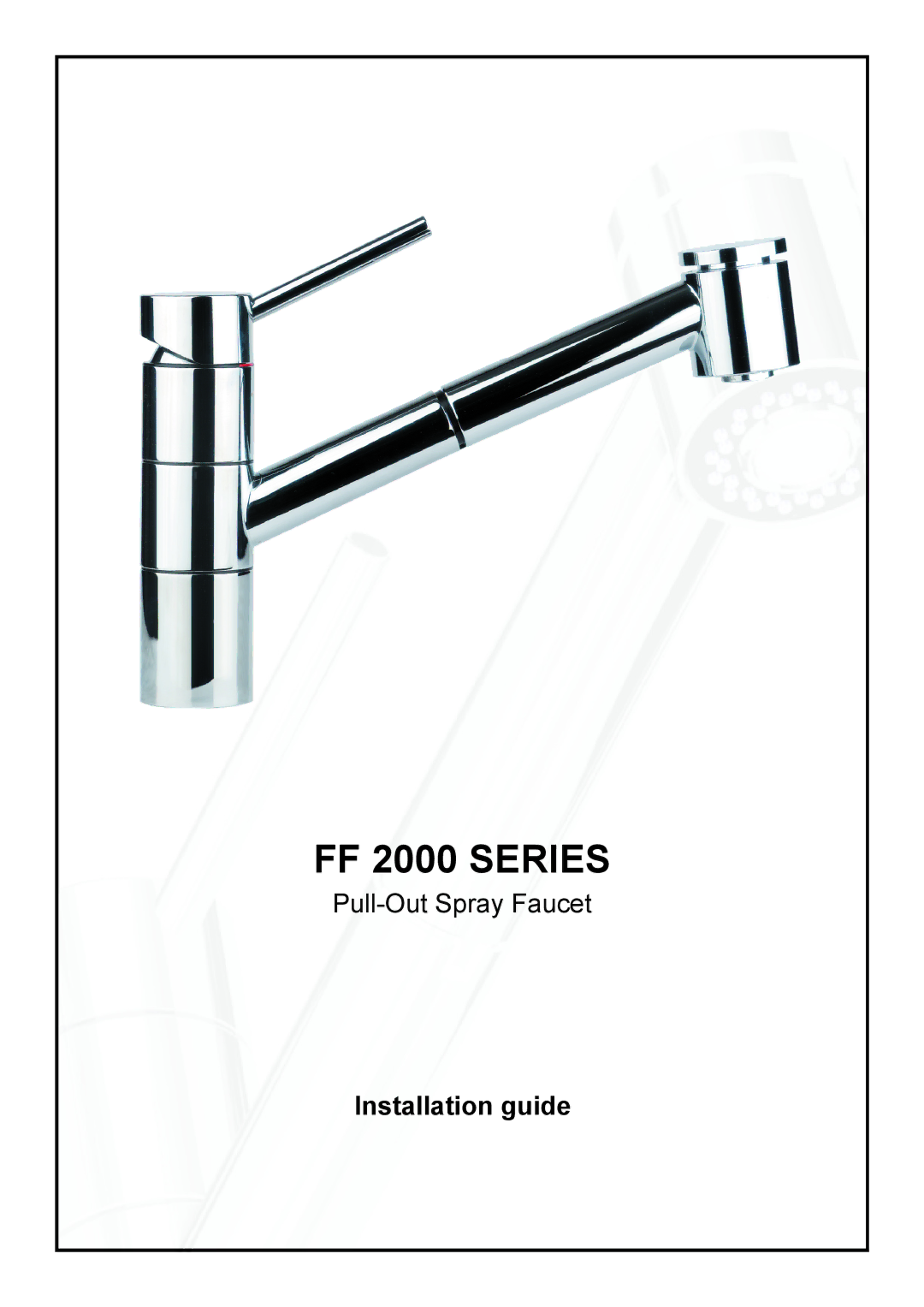 Franke Consumer Products FF-2000 manual FF 2000 Series 