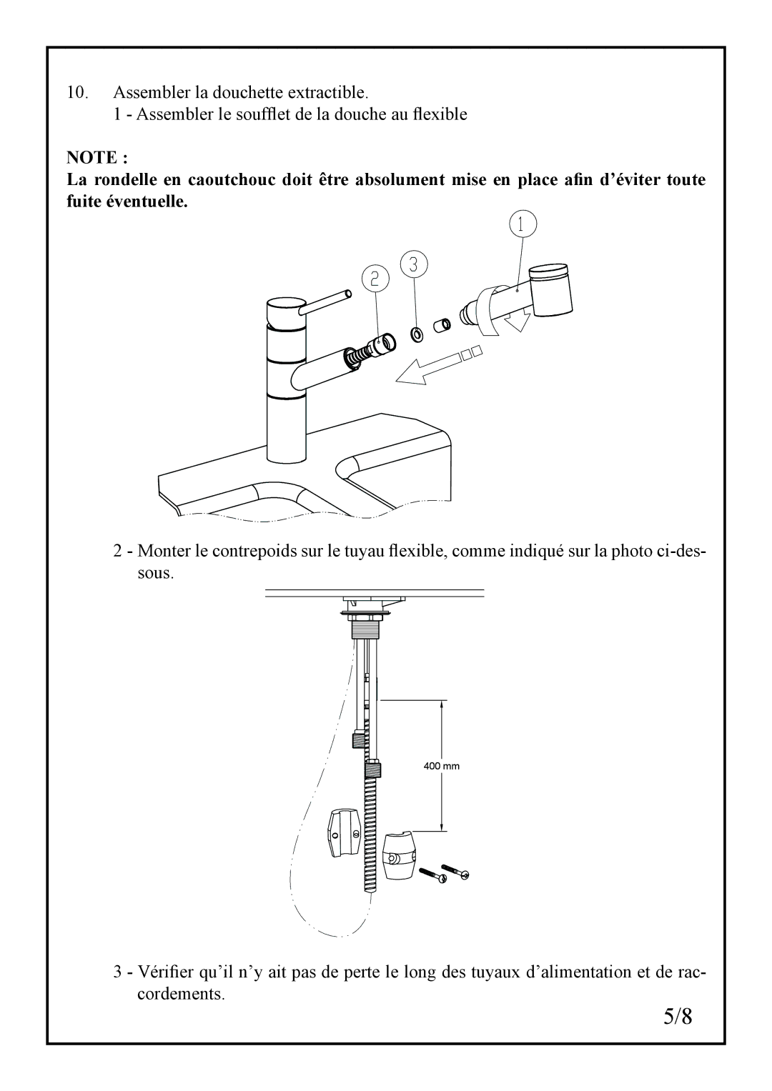 Franke Consumer Products FF-2000 manual 400 mm 