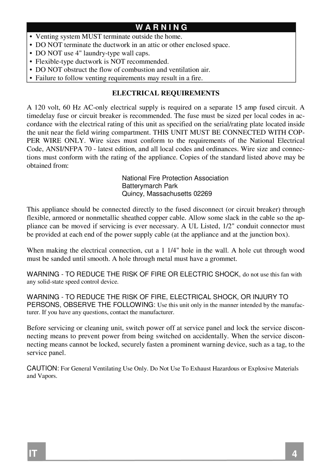 Franke Consumer Products FGA 364 W installation instructions R N I N G 