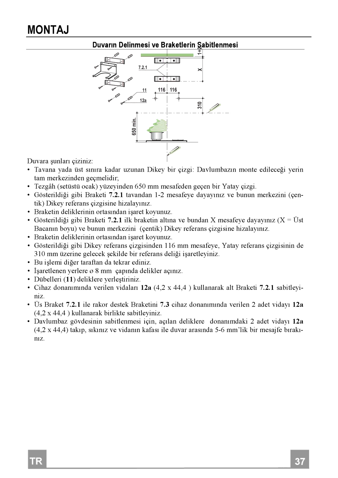 Franke Consumer Products FGC 904 manual Montaj 