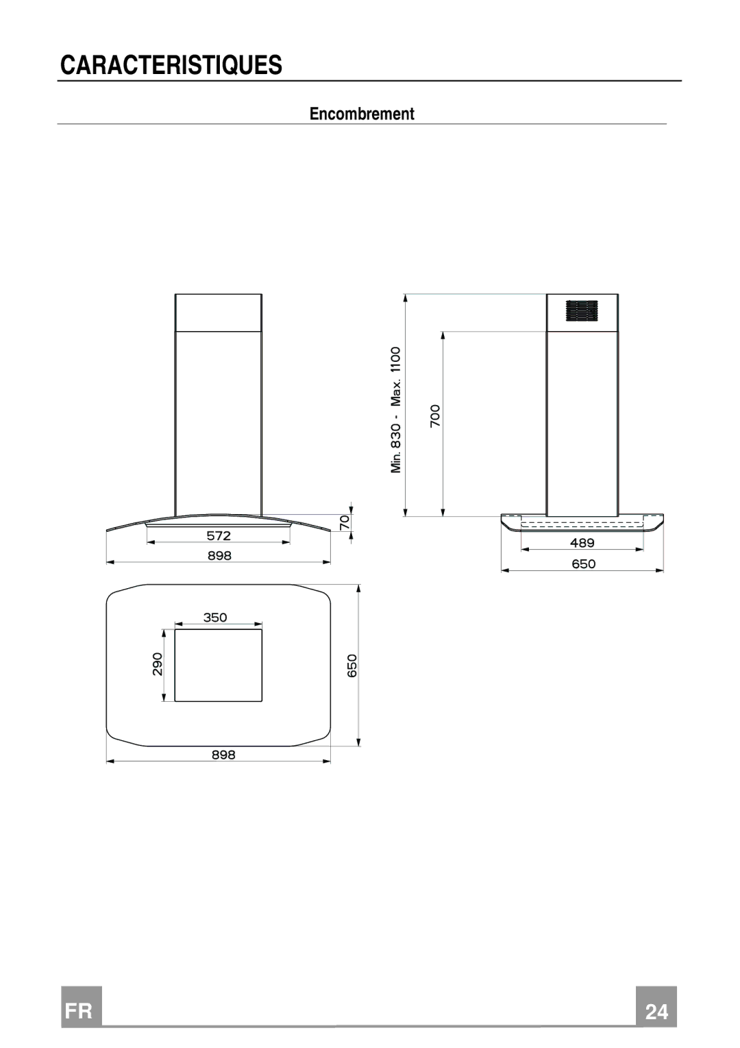 Franke Consumer Products FGC 906 I manual Caracteristiques 