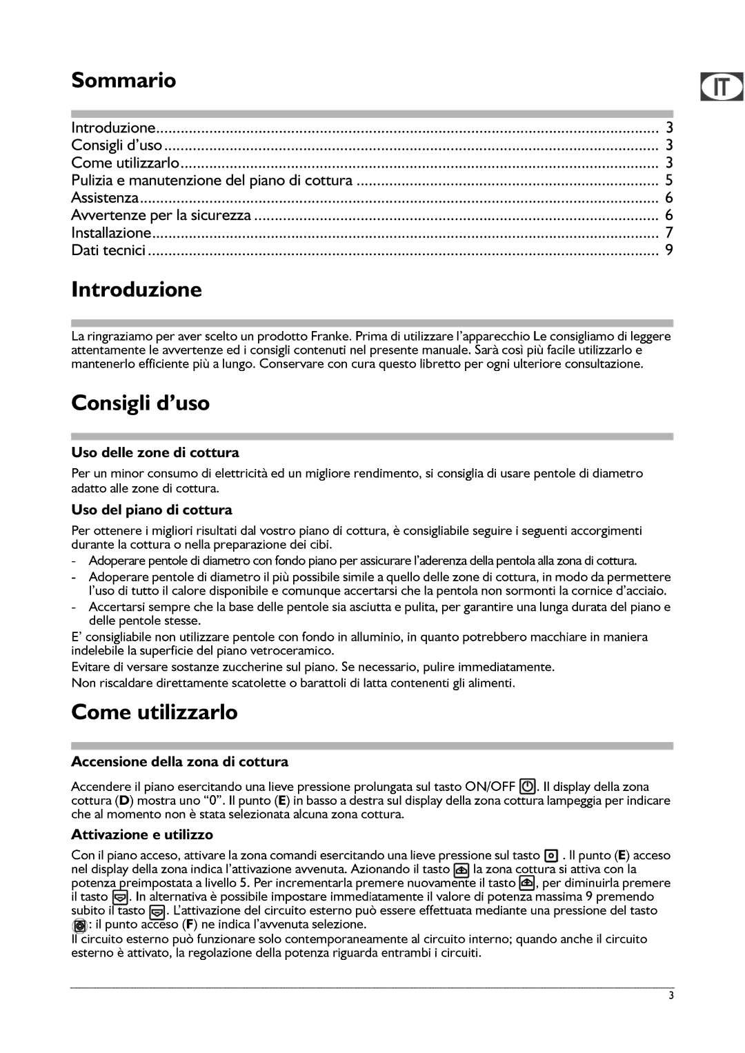 Franke Consumer Products FHPL 301 1CO installation instructions Qwurgxlrqh RQVLJOLG·XVR 