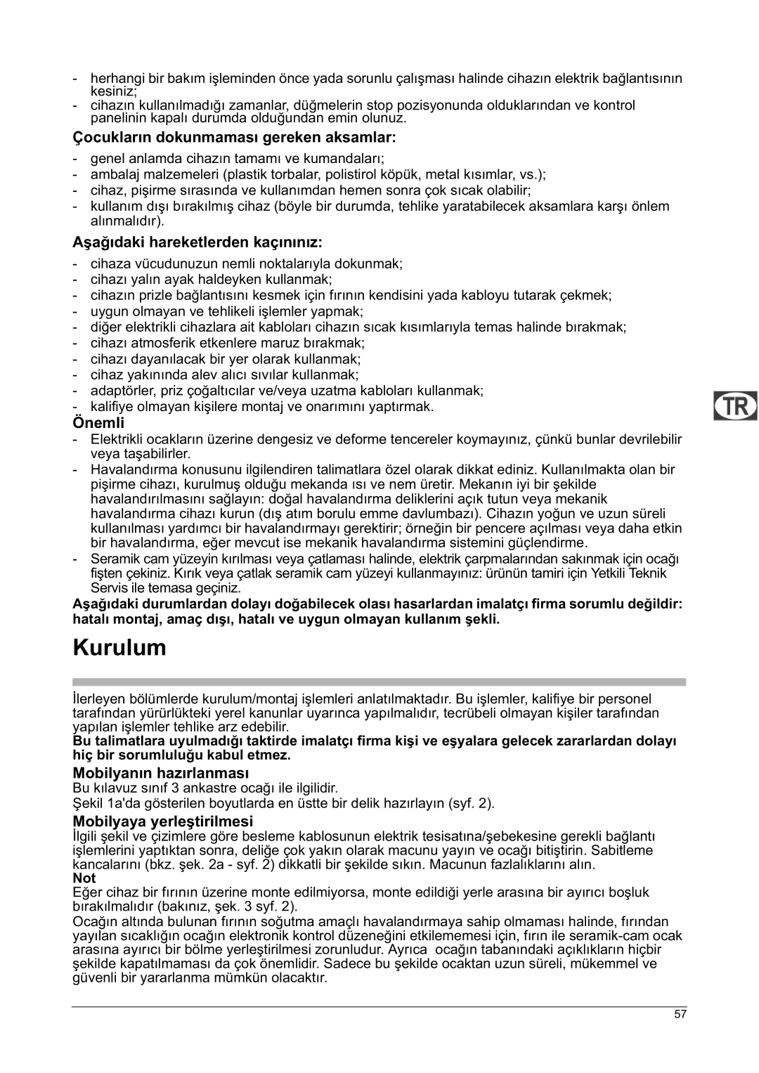 Franke Consumer Products FHPL 301 1CO installation instructions Kurulum 