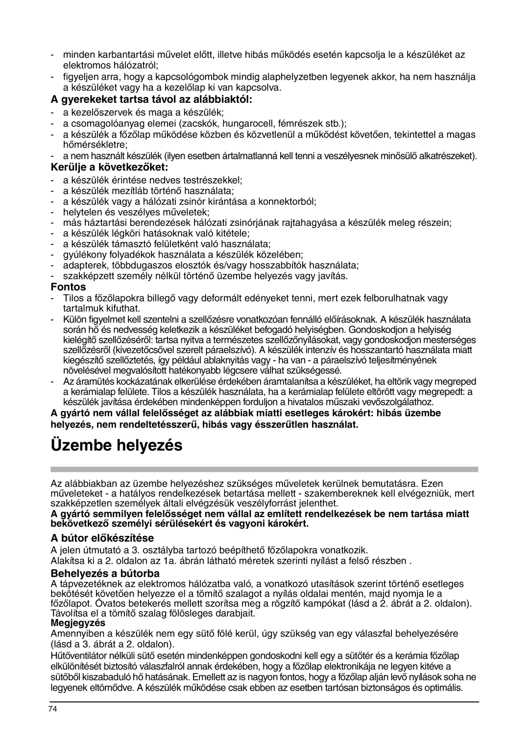 Franke Consumer Products FHPL 301 1CO installation instructions Üzembe helyezés 