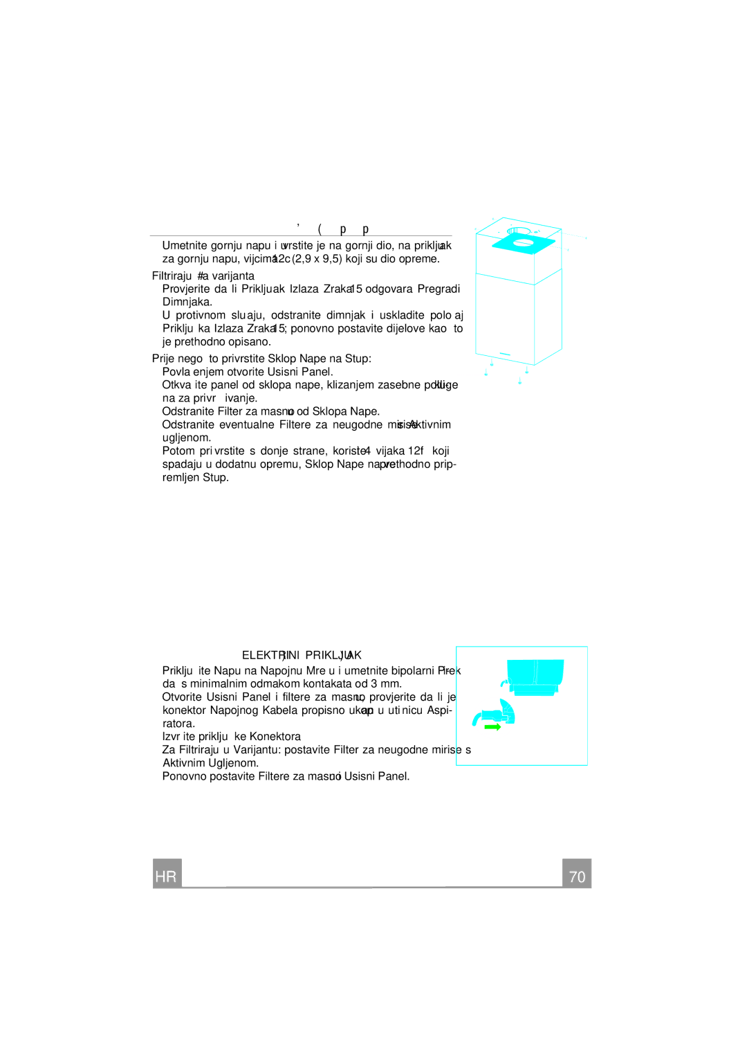 Franke Consumer Products FPL 907 I XS 645H, FPL 457 I XS 645H, FPL 607 I XS 645H manual Filtriraju#a varijanta 