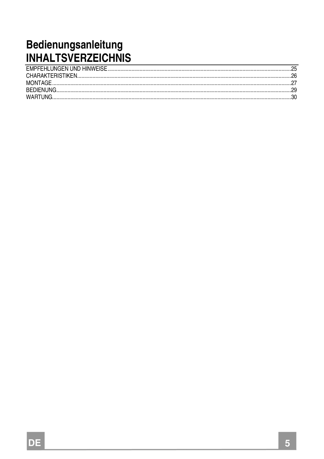 Franke Consumer Products FTC 922, FTC 622 manual Inhaltsverzeichnis 