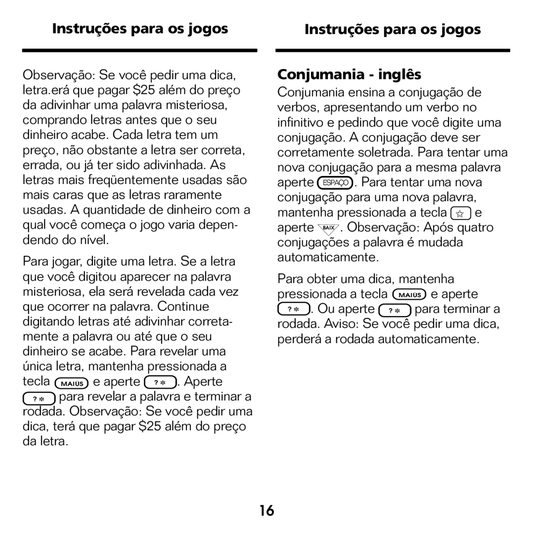 Franklin BPS-840 manual Para obter uma dica, mantenha 