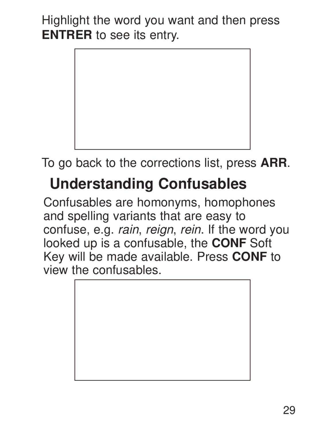 Franklin FQS-1870 manual Understanding Confusables 