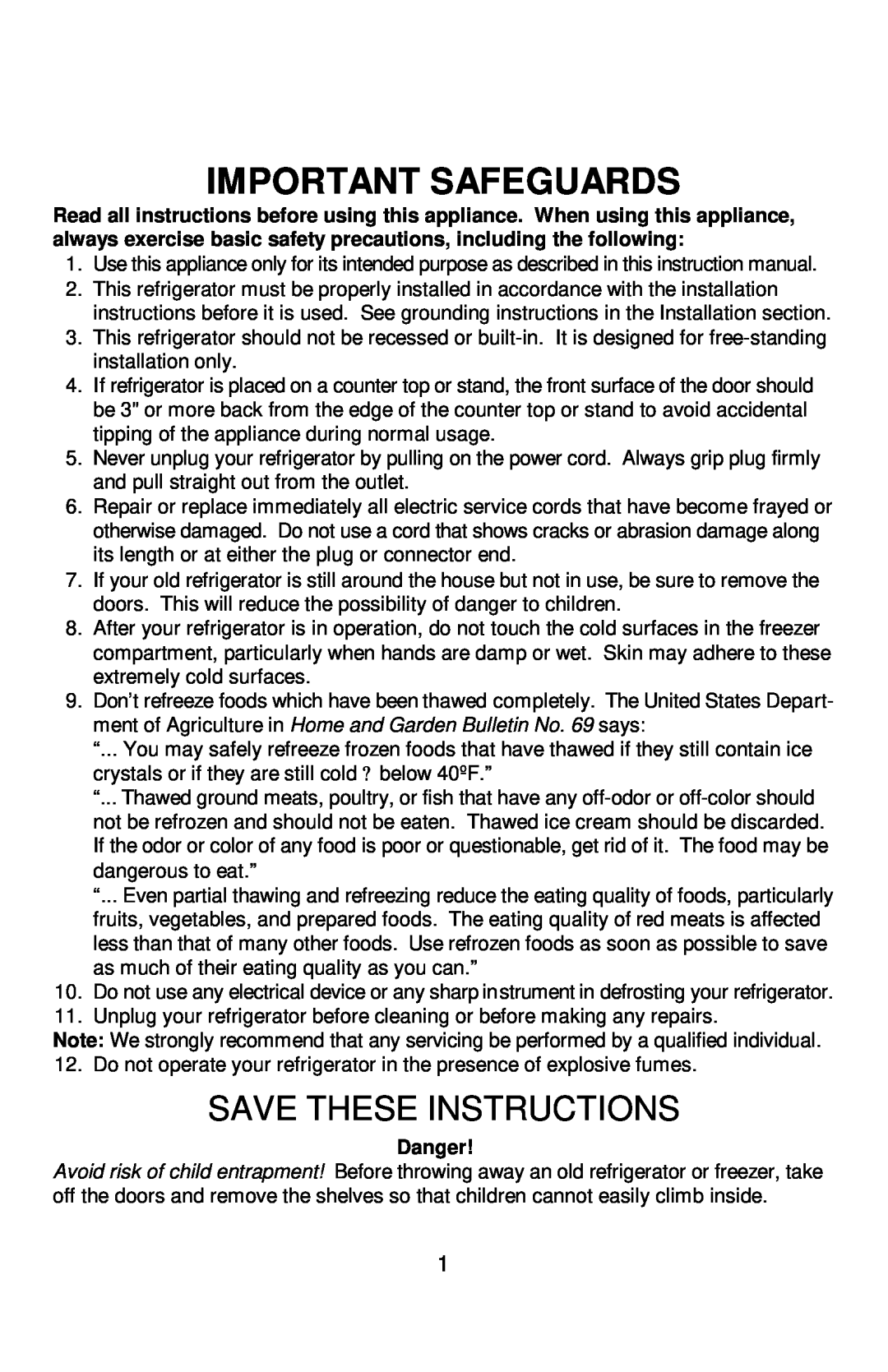 Franklin Industries, L.L.C FC-380 Series manual Important Safeguards, Save These Instructions, Danger 