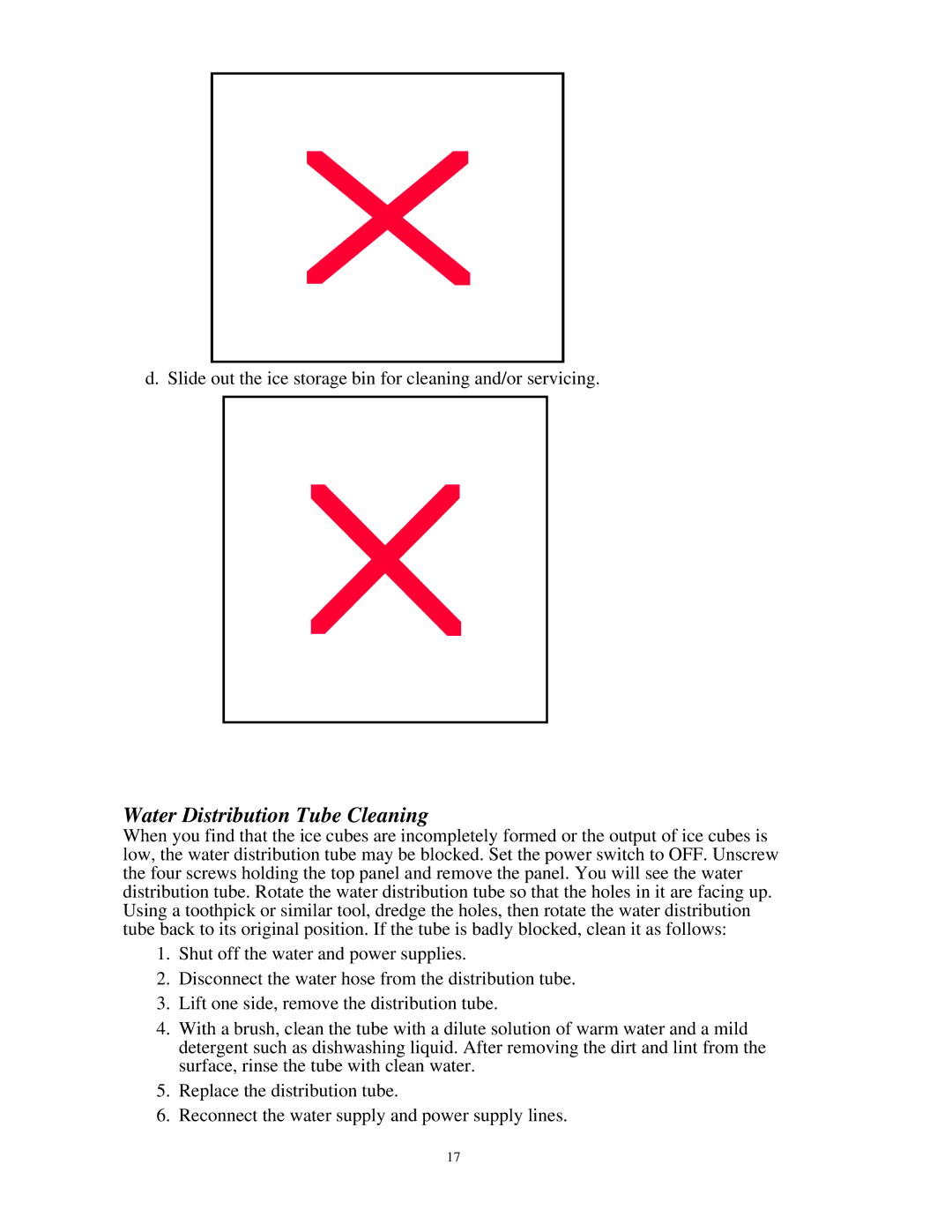 Franklin Industries, L.L.C FIM200 user manual Water Distribution Tube Cleaning 