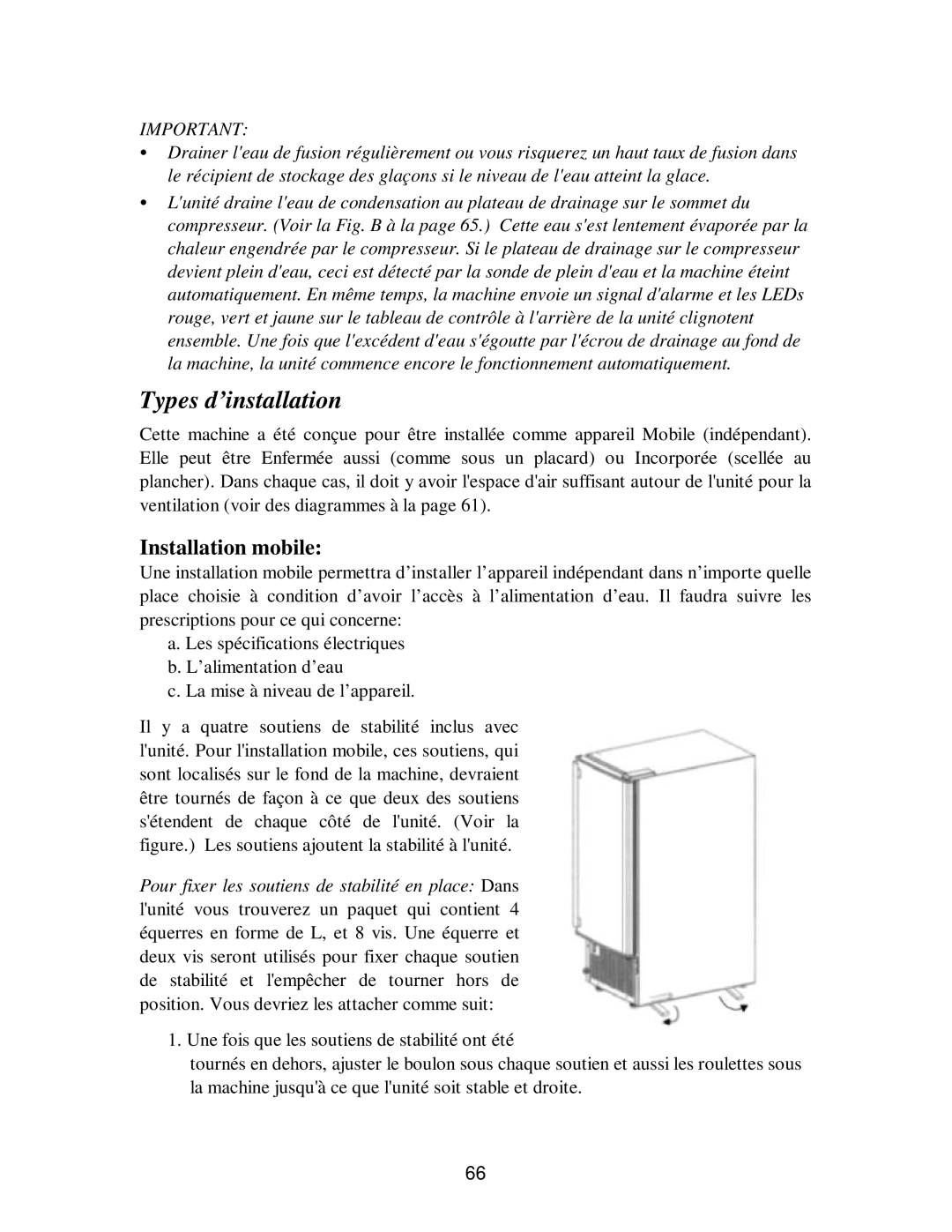 Franklin Industries, L.L.C fim35 user manual Types d’installation, Installation mobile 