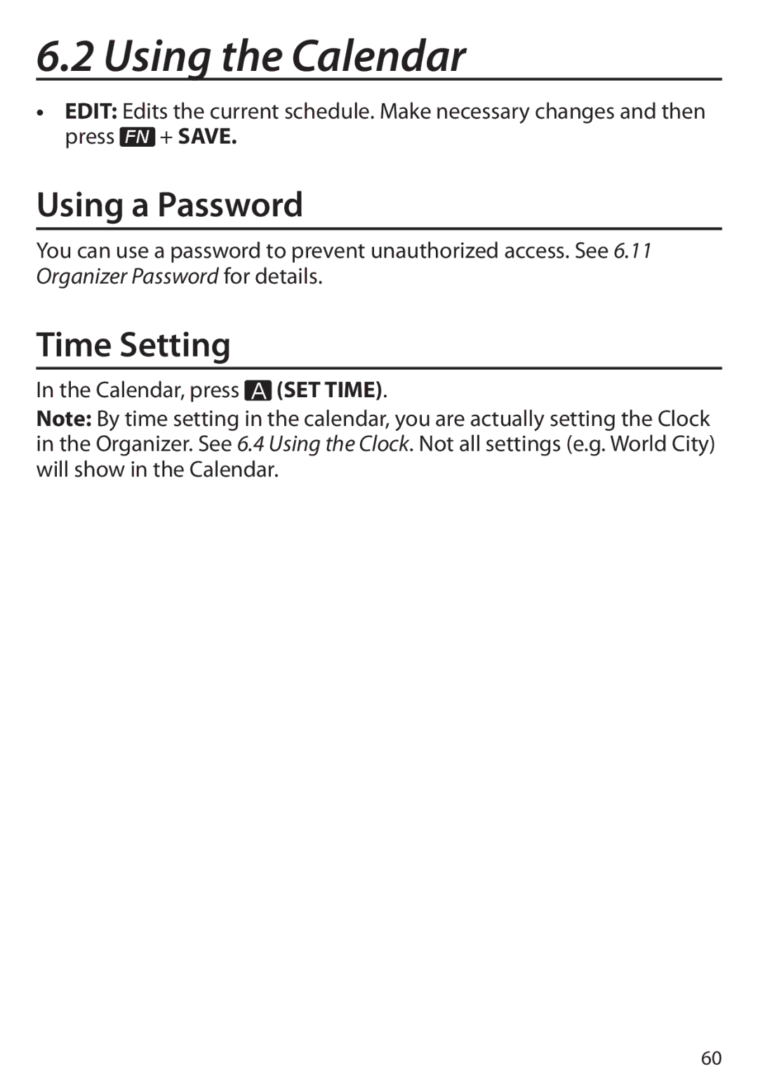 Franklin BDS-6100, Language Master Language Learning Library manual Using a Password, Time Setting 