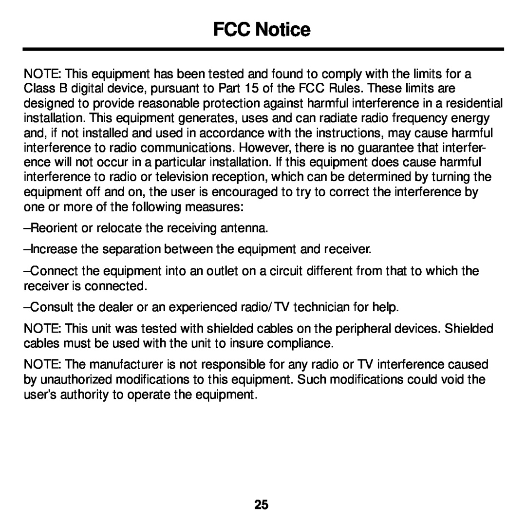 Franklin MWD-1440 manual FCC Notice 