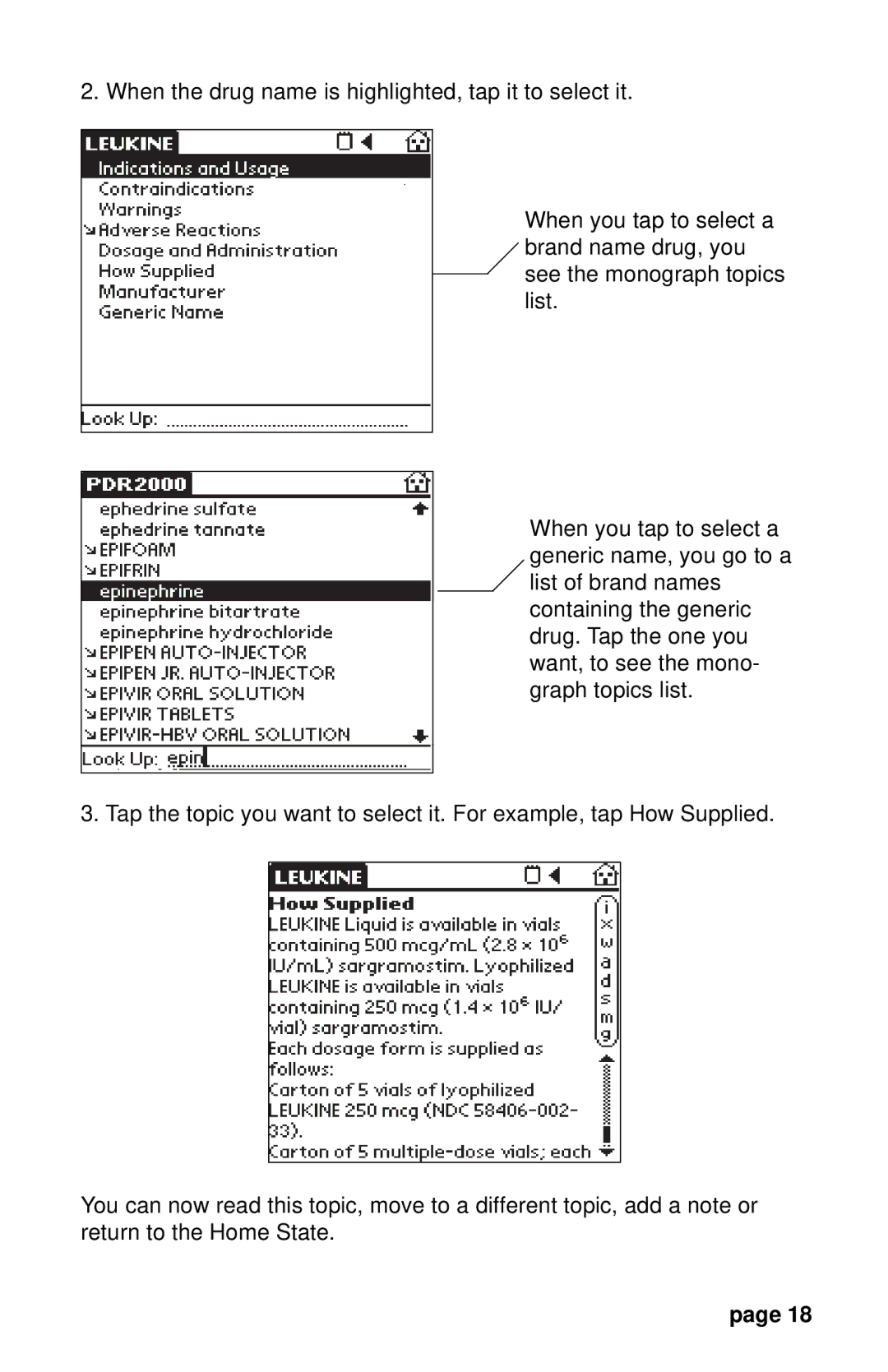 Franklin PDR 2000 user manual 