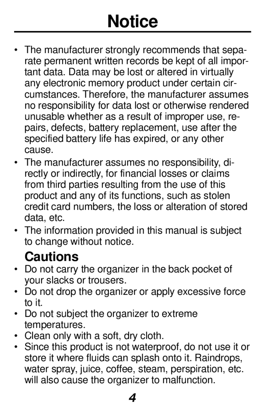 Franklin RF-1000 manual 