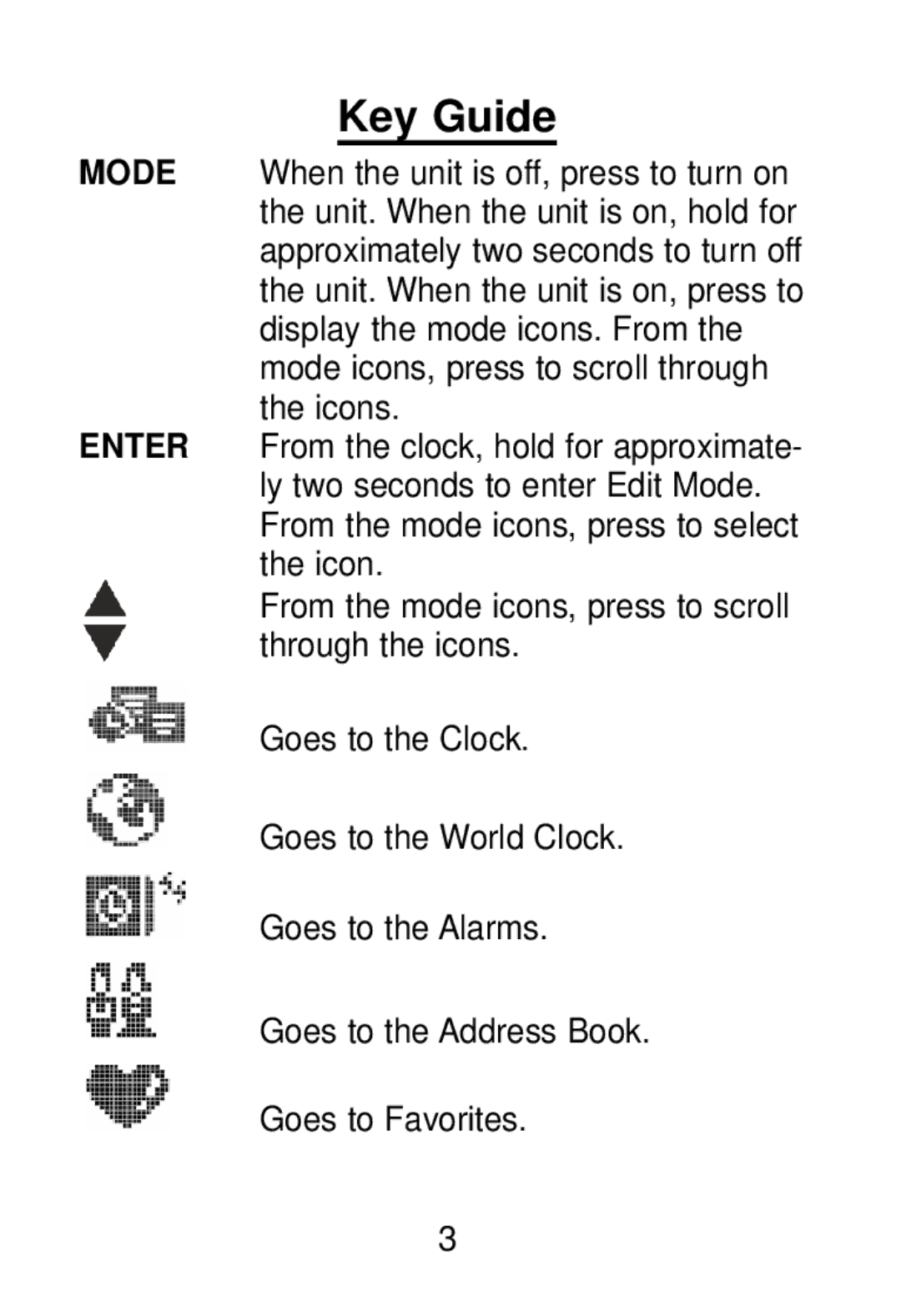 Franklin RL-8221 manual Key Guide 