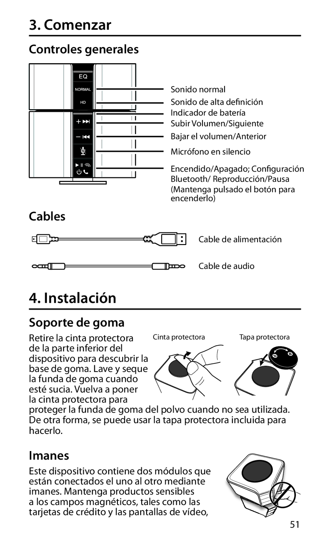 Franklin EVS-6000BT, roadie unplugged mobile amped audio system manual Comenzar, Instalación 