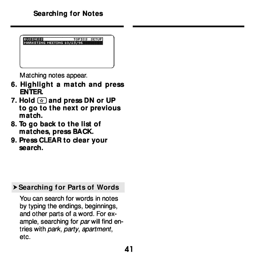 Franklin SDK-765, SDK-763 manual Matching notes appear 