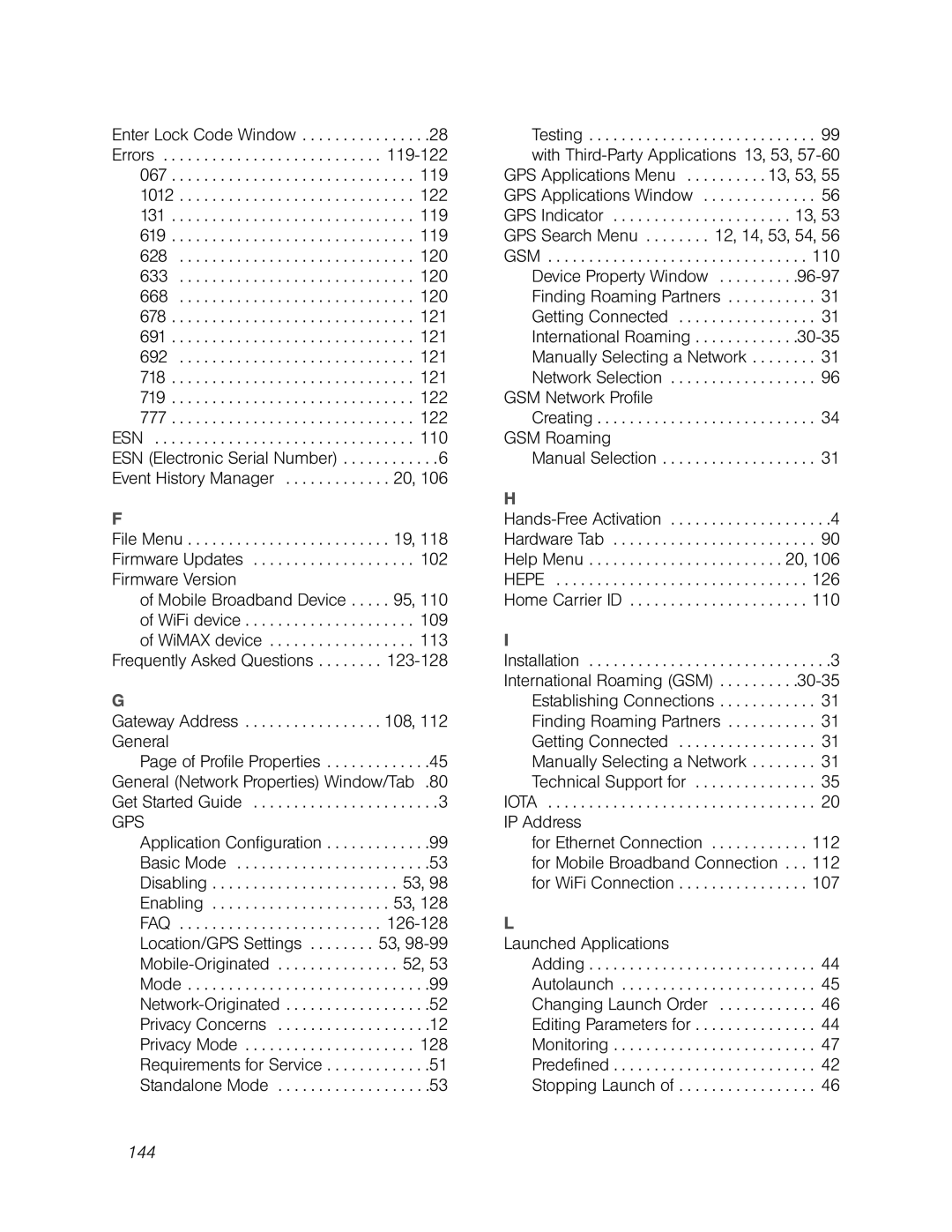 Franklin U600 manual 719, 144 