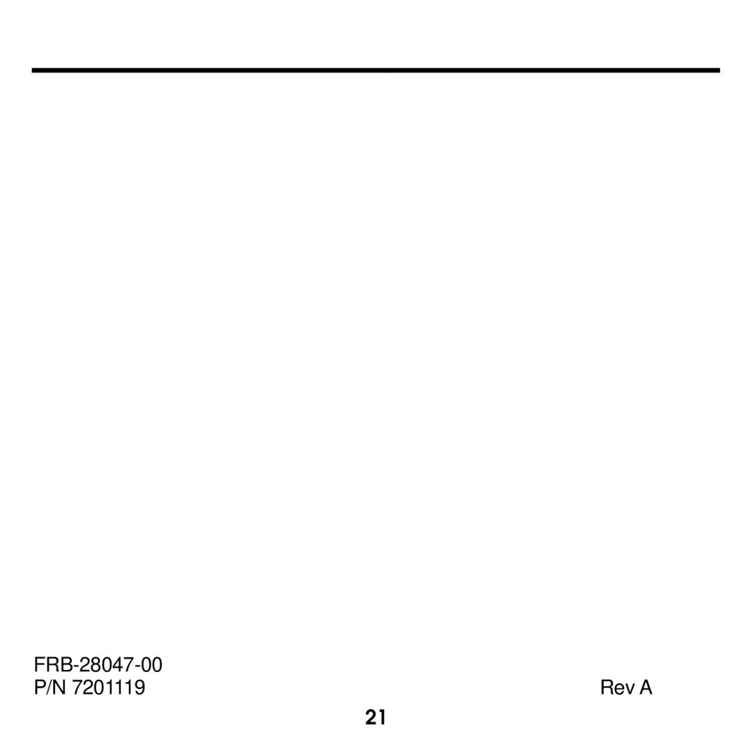 Franklin XGT-2043 manual FRB-28047-00 Rev a 