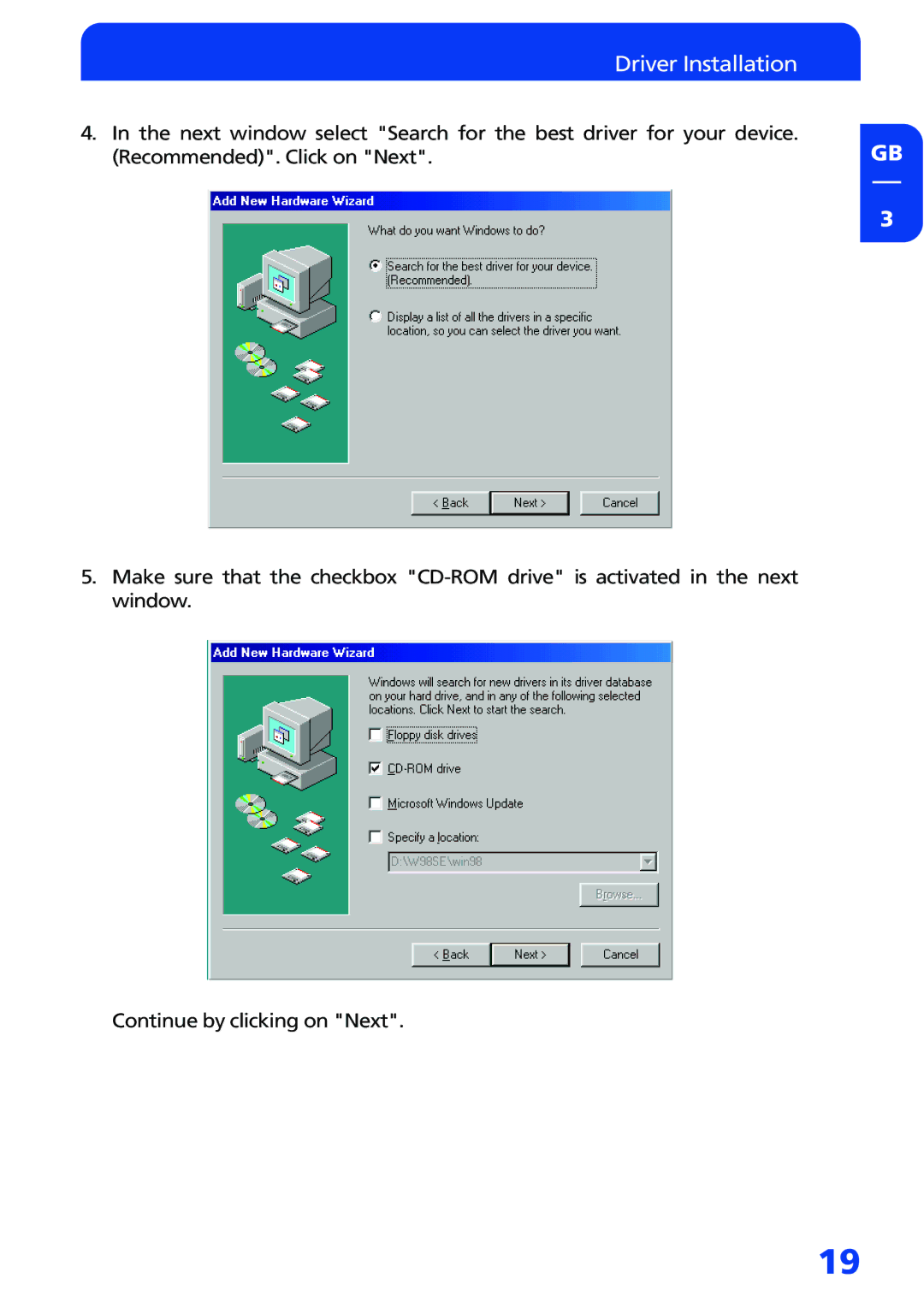 Freecom Technologies FHD-3 manual Driver Installation 