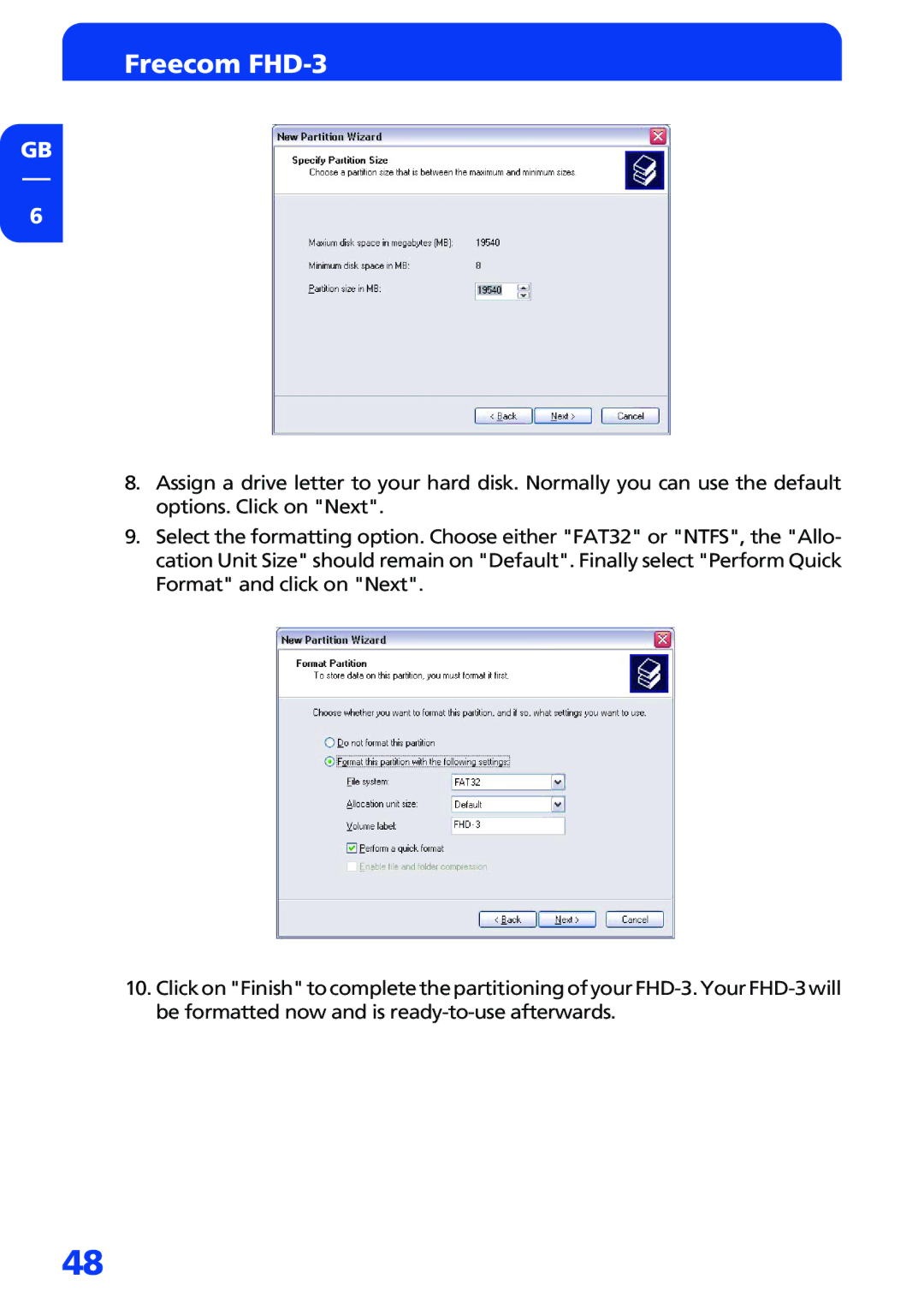 Freecom Technologies manual Freecom FHD-3 