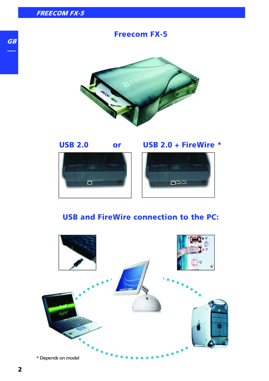 Freecom Technologies user manual Freecom FX-5 