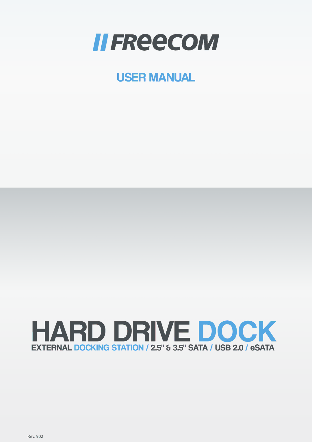 Freecom Technologies Hard Drive Dock user manual 