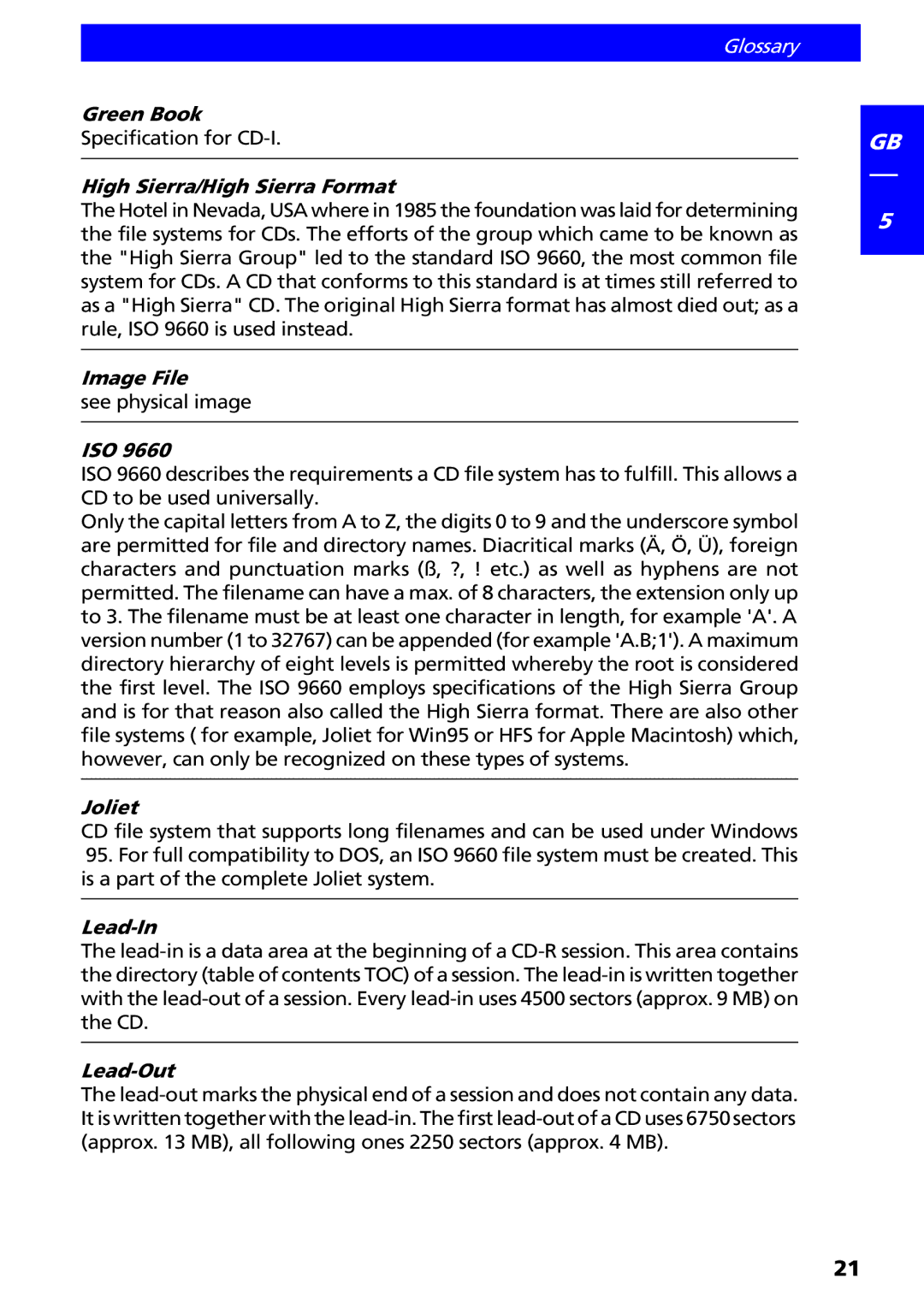 Freecom Technologies II manual Glossary 