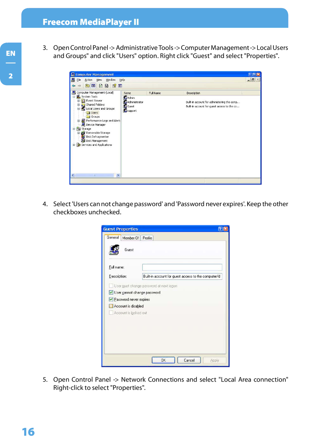 Freecom Technologies Media Player II user manual Freecom MediaPlayer 