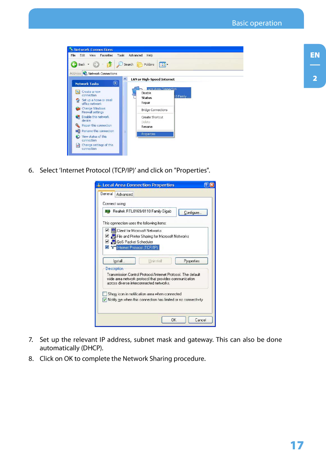 Freecom Technologies Media Player II user manual Basic operation 