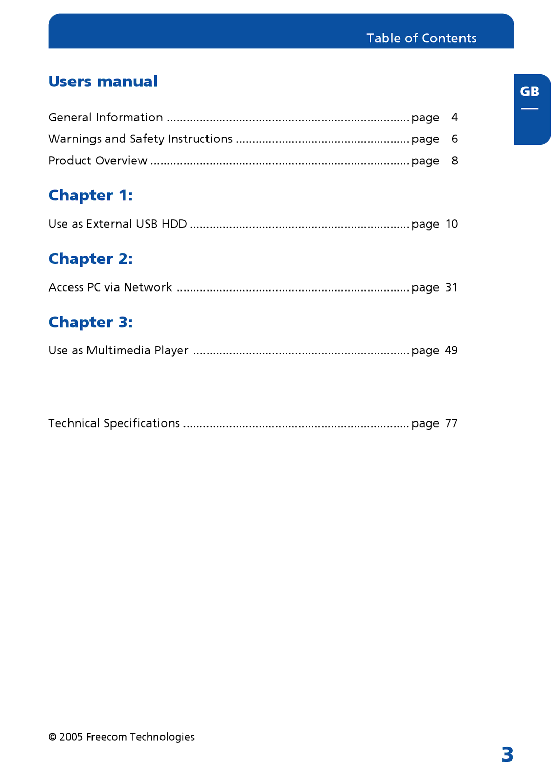 Freecom Technologies MediaPlayer Drive-In Kit manual Chapter 